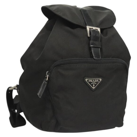 PRADA Backpack Nylon Black Silver Auth - Picture 1 of 16
